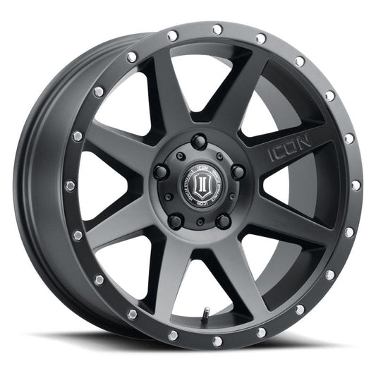 ICON - ICON Rebound 20x9 -12mm Offset 5x5 BP 4.5in BS 71.5mm Bore Satin Black Wheel - Demon Performance