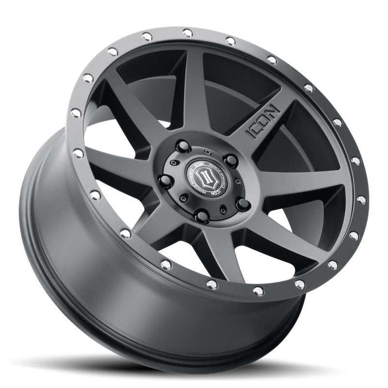 ICON - ICON Rebound 20x9 6x5.5 0mm Offset 5in BS Satin Black Wheel - Demon Performance