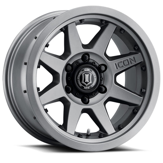 ICON - ICON Rebound Pro 17x8.5 5x5 -6mm Offset 4.5in BS 71.5mm Bore Titanium Wheel - Demon Performance