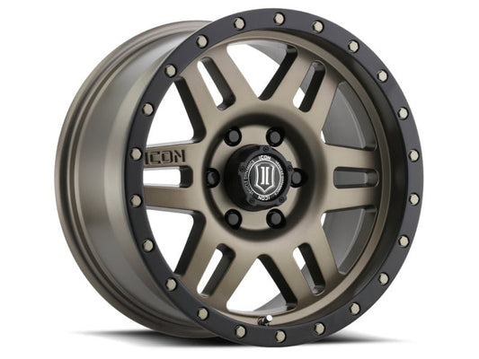 ICON - ICON Six Speed 17x8.5 5x5 -6mm Offset 4.5in BS 94mm Bore Bronze Wheel - Demon Performance