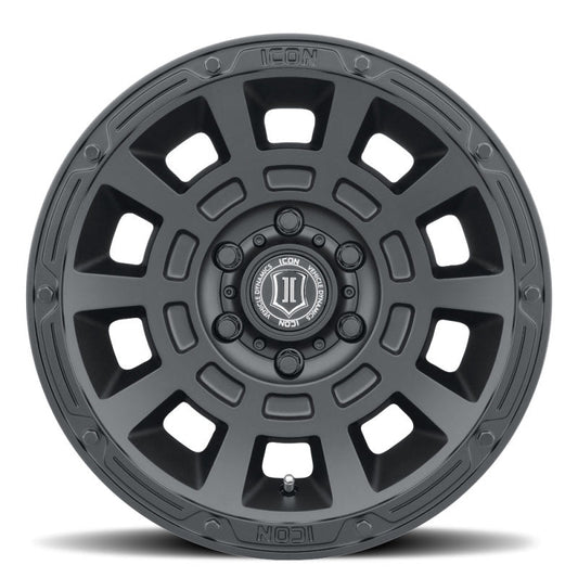 ICON - ICON Thrust 17x8.5 5x5 -6mm Offset 4.5in BS Satin Black Wheel - Demon Performance