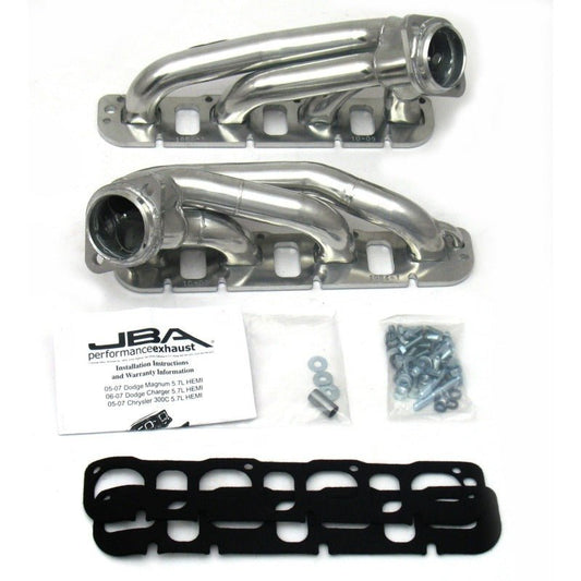 JBA - JBA 09-20 Chrysler 5.7L HEMI 1-3/4in Primary Silver Ctd Cat4Ward Header - Demon Performance