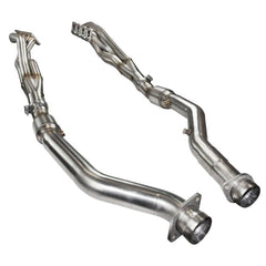 Kooks Headers - Kooks 12+ Jeep Grand Cherokee 6.4L 1-7/8in x 3in SS Longtube Headers w/Green Catted Connection Pipes - Demon Performance