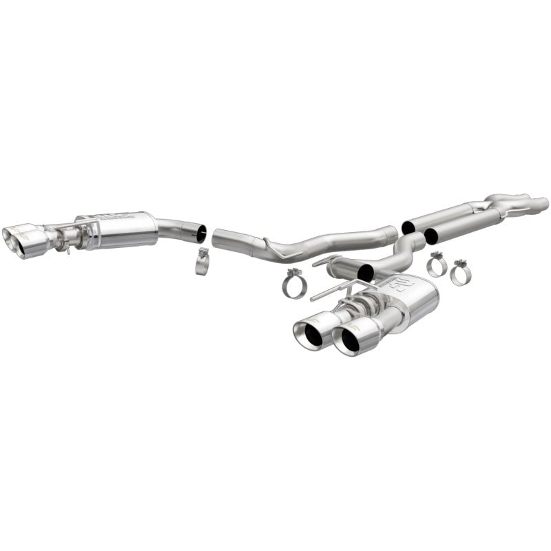 Magnaflow - MagnaFlow SYS Cat - Back 2018 Ford Mustang GT 5.0L Competition Dual Exit Polished 4in Tips - Demon Performance